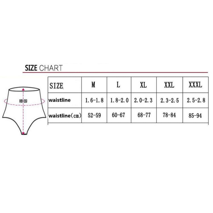 Woman Postpartum Abdomen Thin Waist Hip Body Shaping No Trace Section Binding Pants, M, L, XL, XXL