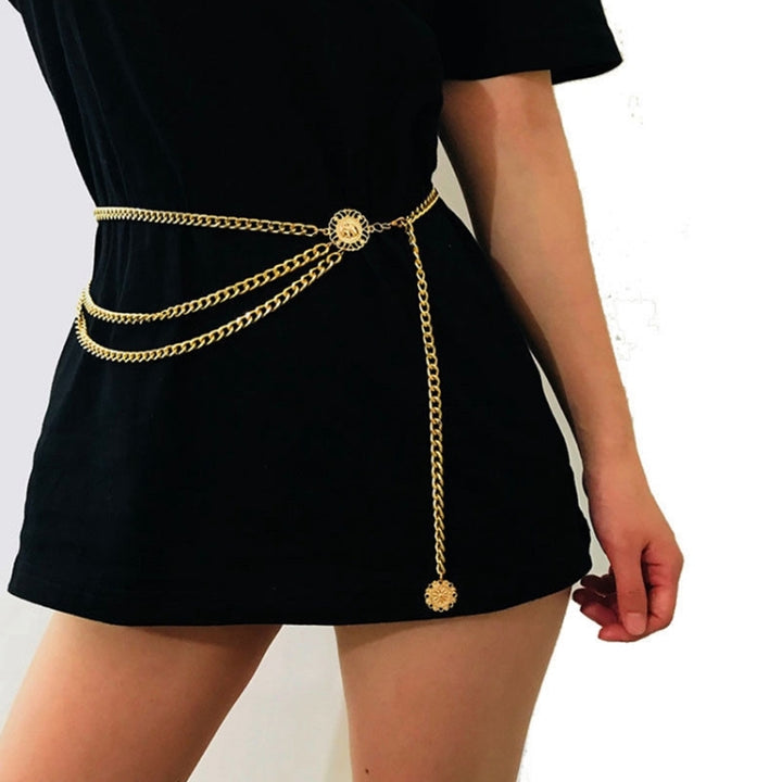 Retro Sexy Waist Chain High Waist Metal Fringes Belt