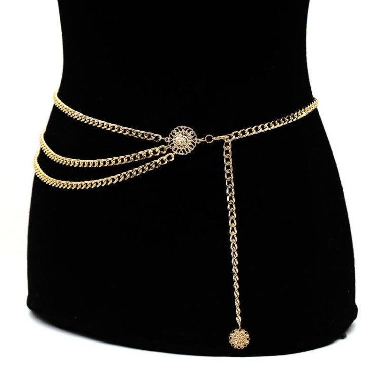 Retro Sexy Waist Chain High Waist Metal Fringes Belt