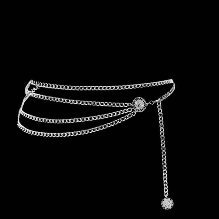 Retro Sexy Waist Chain High Waist Metal Fringes Belt