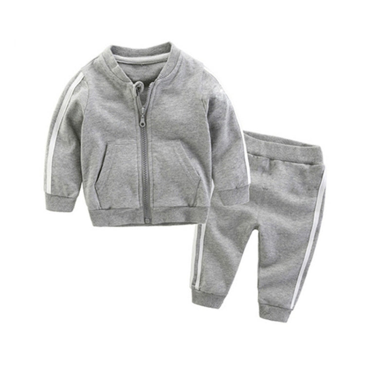 2 in 1 Autumn Baby Clothes Cotton Long Sleeve  Zipper Sportswear Set, 70cm, 80cm, 90cm, 100cm, 110cm