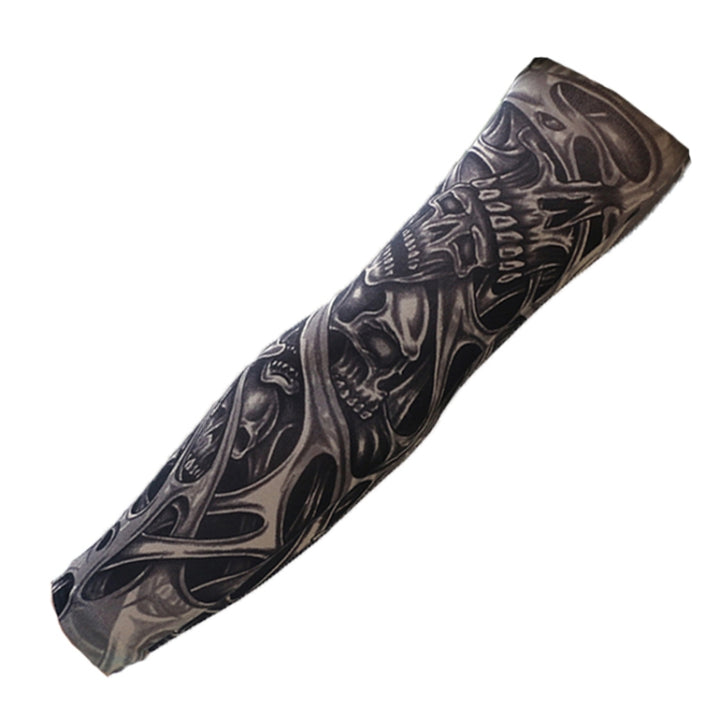 Men Fake Tattoo Sunscreen Ice Silk Sleeve