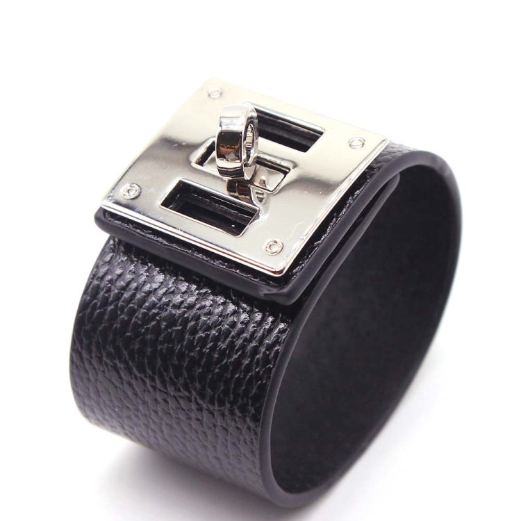 Punk Wide Leather Bracelets Bangles for Women Cuff Bracelet, 1, 2, 5, 6