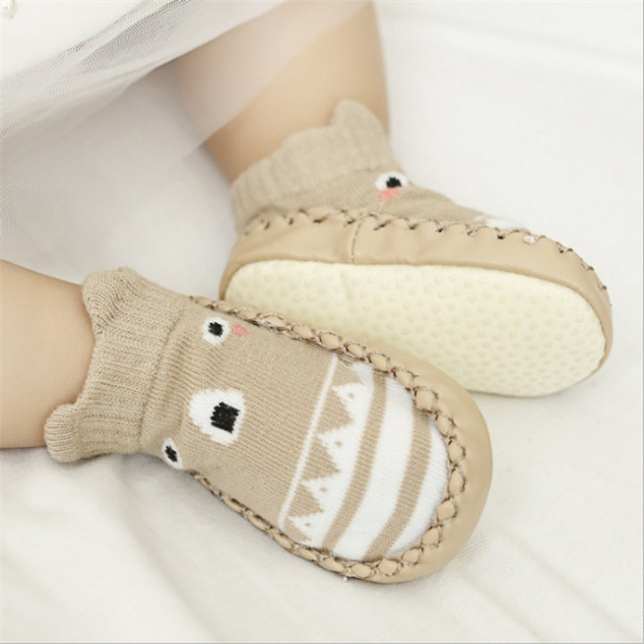 Fashion Baby Socks With Rubber Soles Infant Sock Newborn Autumn Winter Children Floor Socks Shoes Anti Slip Soft Sole Sock, 11cm, 12cm