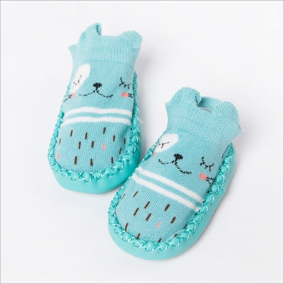 Fashion Baby Socks With Rubber Soles Infant Sock Newborn Autumn Winter Children Floor Socks Shoes Anti Slip Soft Sole Sock, 11cm, 12cm