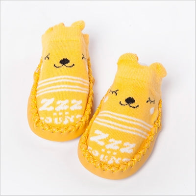 Fashion Baby Socks With Rubber Soles Infant Sock Newborn Autumn Winter Children Floor Socks Shoes Anti Slip Soft Sole Sock, 11cm, 12cm