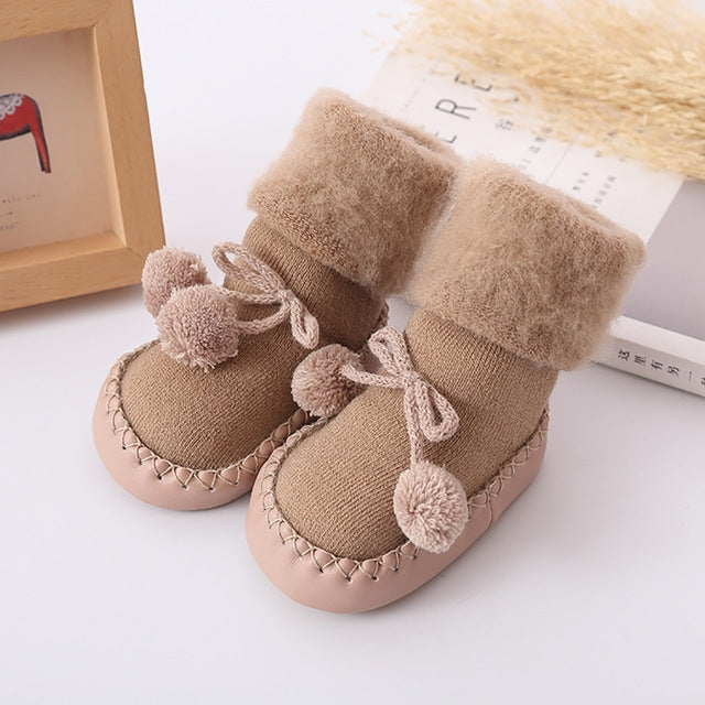 Winter Baby Warmer Floor Socks Anti-Slip Baby Step Socks, 11cm, 12cm, 13cm, 14cm