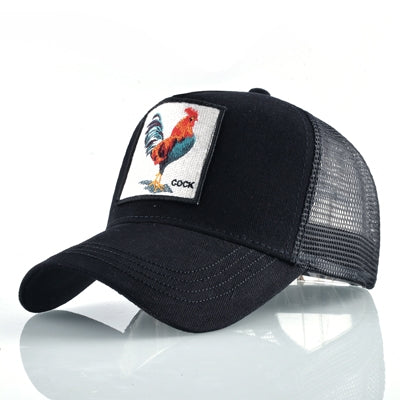 Cotton Embroidered Animal Baseball Cap