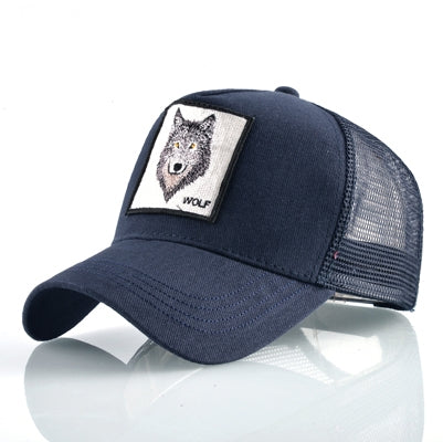 Cotton Embroidered Animal Baseball Cap