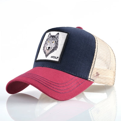 Cotton Embroidered Animal Baseball Cap