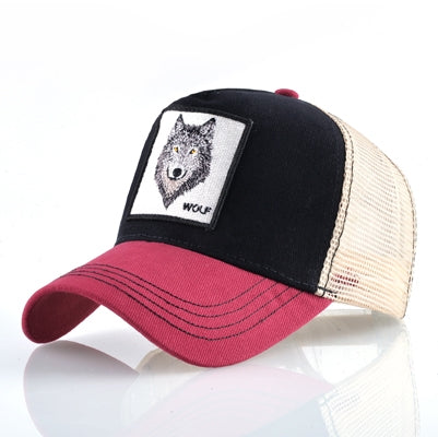 Cotton Embroidered Animal Baseball Cap