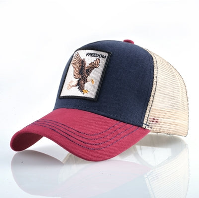 Cotton Embroidered Animal Baseball Cap