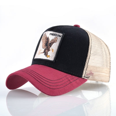 Cotton Embroidered Animal Baseball Cap