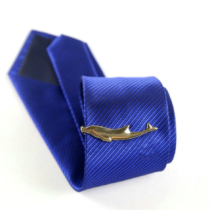 Men Signature Metal Tie Clip Clothing Accessories, Silver Plane, Golden Plane, Silver Warship, Golden Warship, Spoon, Hammer, Dolphin 2, Two Dolphins, Silver Dolphin, Silver Spoon