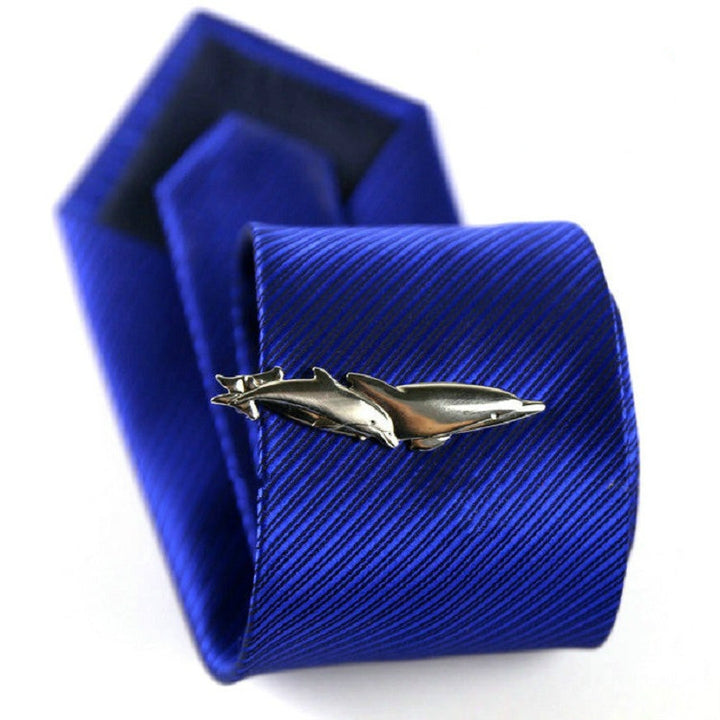 Men Signature Metal Tie Clip Clothing Accessories, Silver Plane, Golden Plane, Silver Warship, Golden Warship, Spoon, Hammer, Dolphin 2, Two Dolphins, Silver Dolphin, Silver Spoon