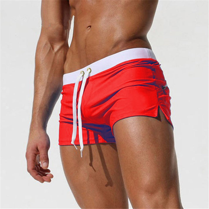 Back Pocket Flat Shorts Summer Beach Swim Shorts for Men, S, M, L