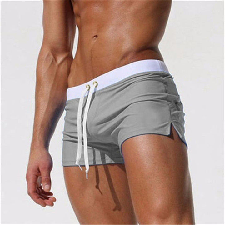 Back Pocket Flat Shorts Summer Beach Swim Shorts for Men, S, M, L