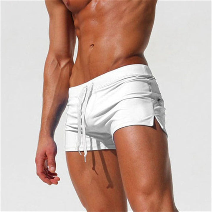 Back Pocket Flat Shorts Summer Beach Swim Shorts for Men, S, M, L