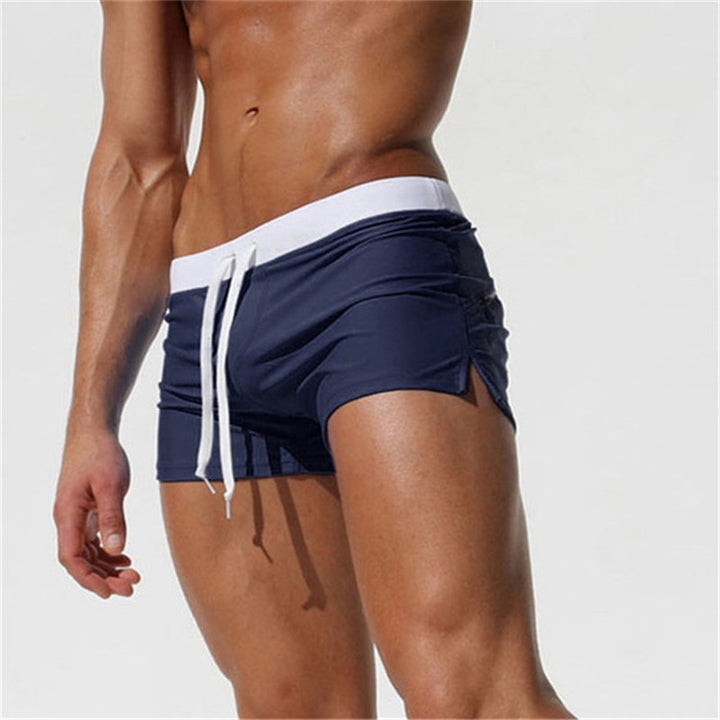 Back Pocket Flat Shorts Summer Beach Swim Shorts for Men, S, M, L