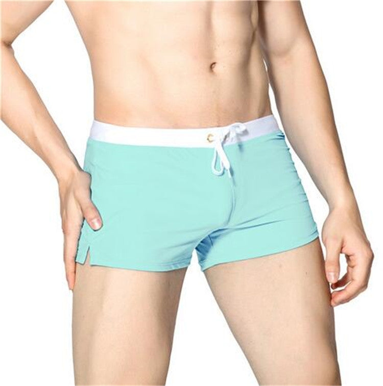 Back Pocket Flat Shorts Summer Beach Swim Shorts for Men, S, M, L