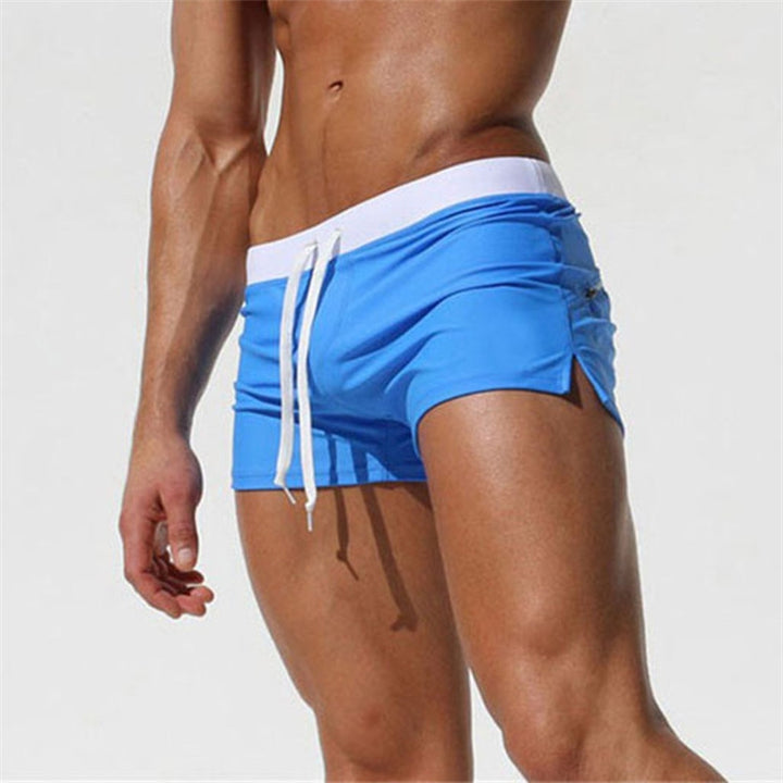 Back Pocket Flat Shorts Summer Beach Swim Shorts for Men, XL, XXL