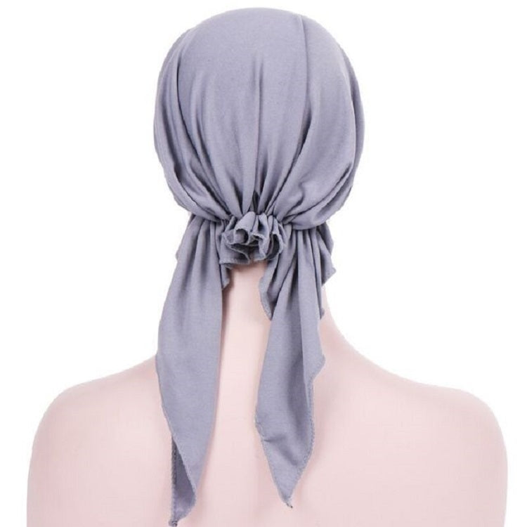 Curved Two Tail Wrap Cap Turban Hat, M (56-58cm)