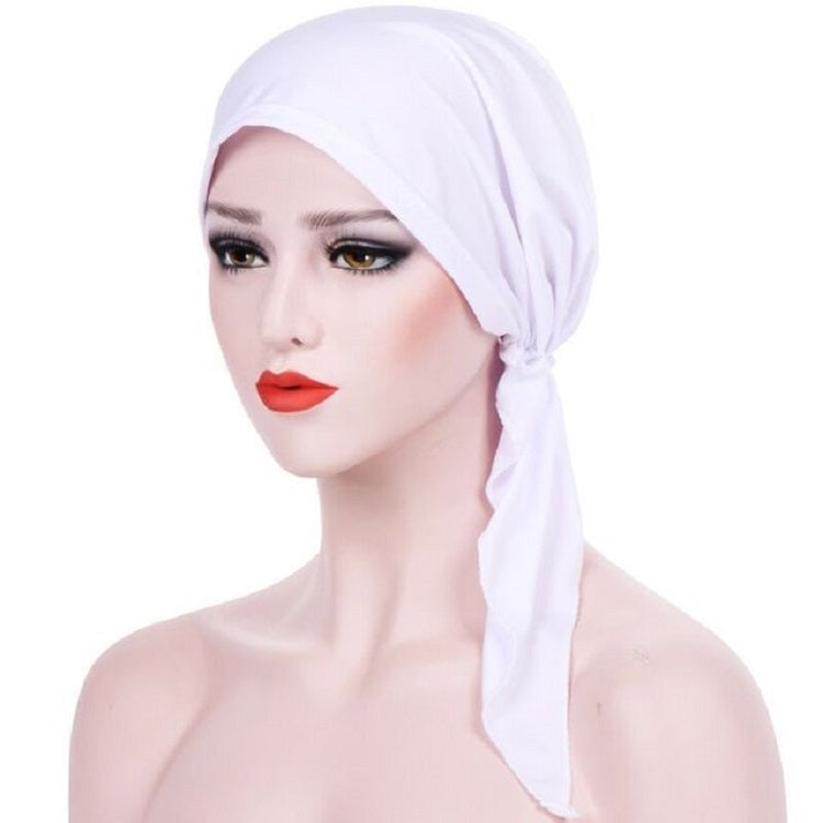 Curved Two Tail Wrap Cap Turban Hat, M (56-58cm)