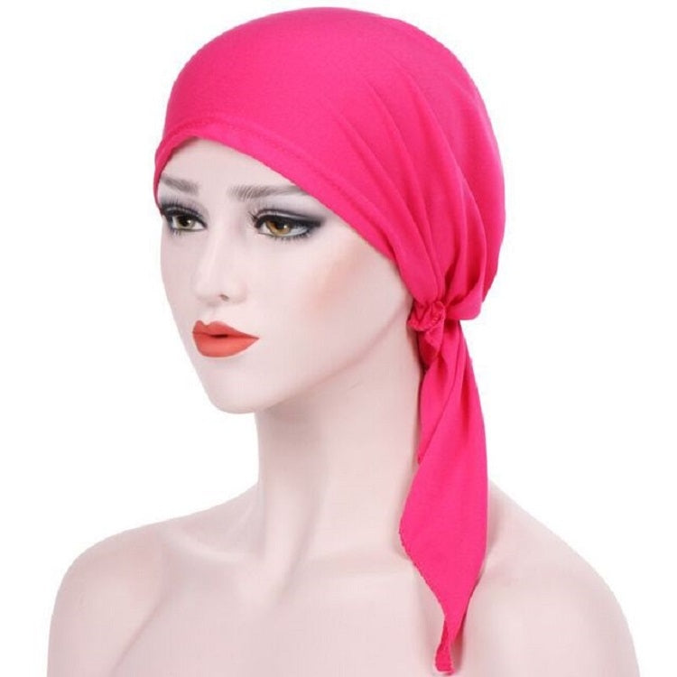 Curved Two Tail Wrap Cap Turban Hat, M (56-58cm)