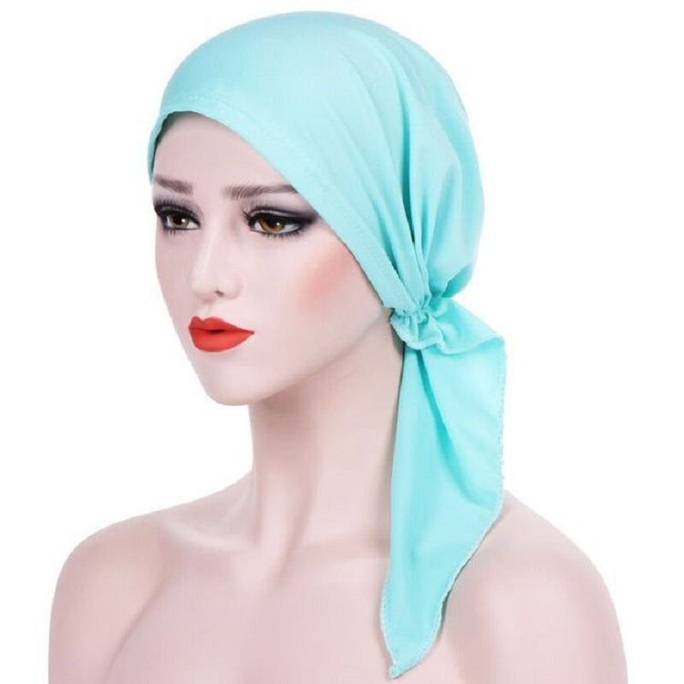 Curved Two Tail Wrap Cap Turban Hat, M (56-58cm)