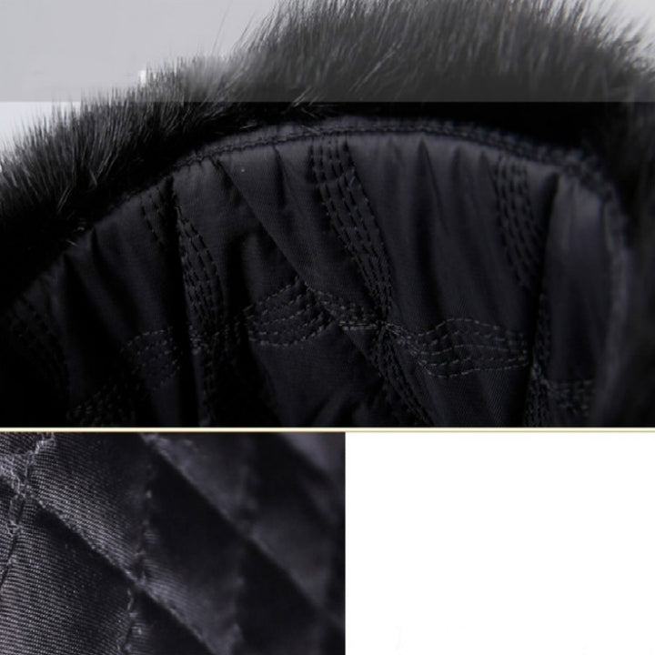 Autumn and Winter Thick Warm Rabbit Fur Bomber Hat Flight Hat for Men, Black L, Black XL, Brown L, Brown XL, Gray L, Gray XL, Black XXL, Brown XXL, Gray XXL, Black XXXL, Brown XXXL, Gray XXXL