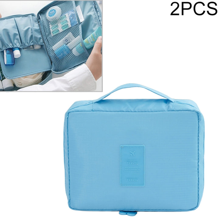 2 PCS Waterproof Make Up Bag Travel Organizer for Toiletries Kit