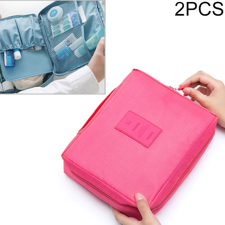 2 PCS Waterproof Make Up Bag Travel Organizer for Toiletries Kit