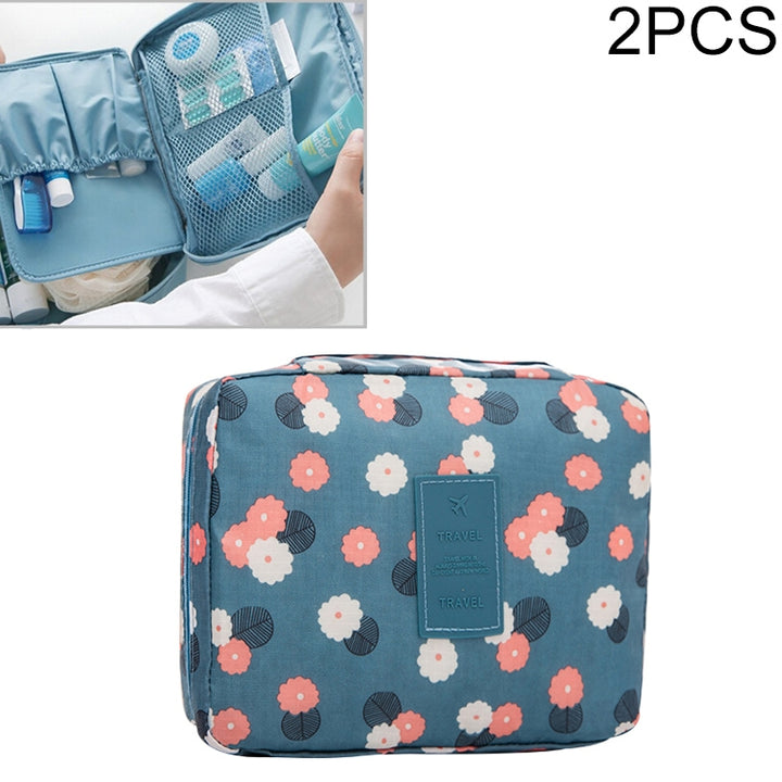 2 PCS Waterproof Make Up Bag Travel Organizer for Toiletries Kit