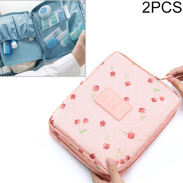 2 PCS Waterproof Make Up Bag Travel Organizer for Toiletries Kit