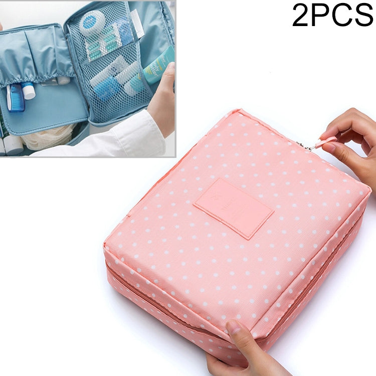 2 PCS Waterproof Make Up Bag Travel Organizer for Toiletries Kit