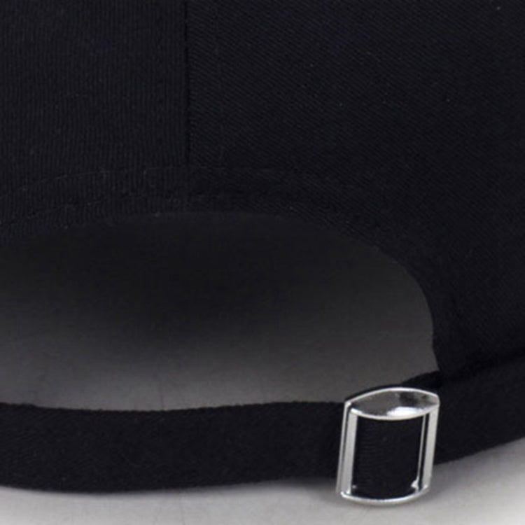 Unisex Casual Solid Color Adjustable Baseball Caps with Ring