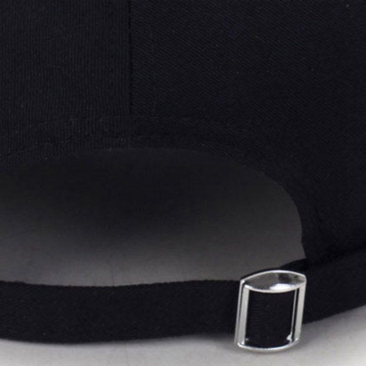 Unisex Casual Solid Color Adjustable Baseball Caps with Ring