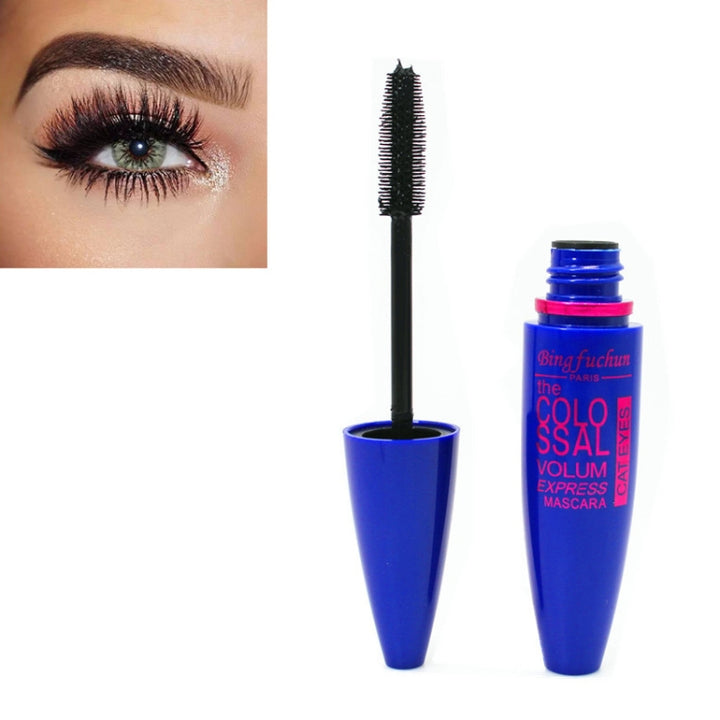 Black Mascara Express Make Up Eyes Curling Waterproof rocket mascara, Dark Blue, Purple, Yellow