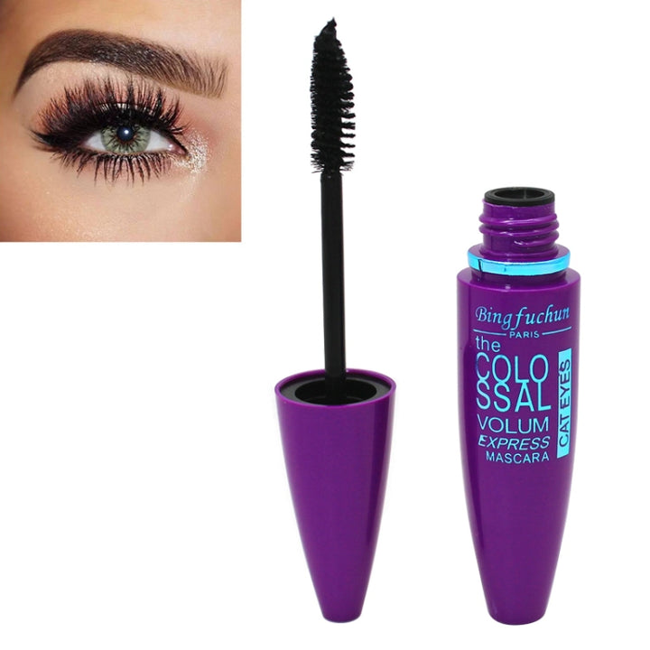 Black Mascara Express Make Up Eyes Curling Waterproof rocket mascara, Dark Blue, Purple, Yellow