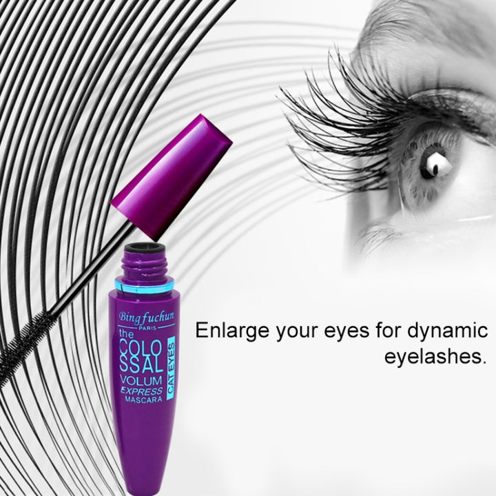 Black Mascara Express Make Up Eyes Curling Waterproof rocket mascara, Dark Blue, Purple, Yellow