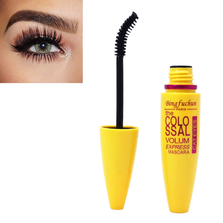 Black Mascara Express Make Up Eyes Curling Waterproof rocket mascara, Dark Blue, Purple, Yellow