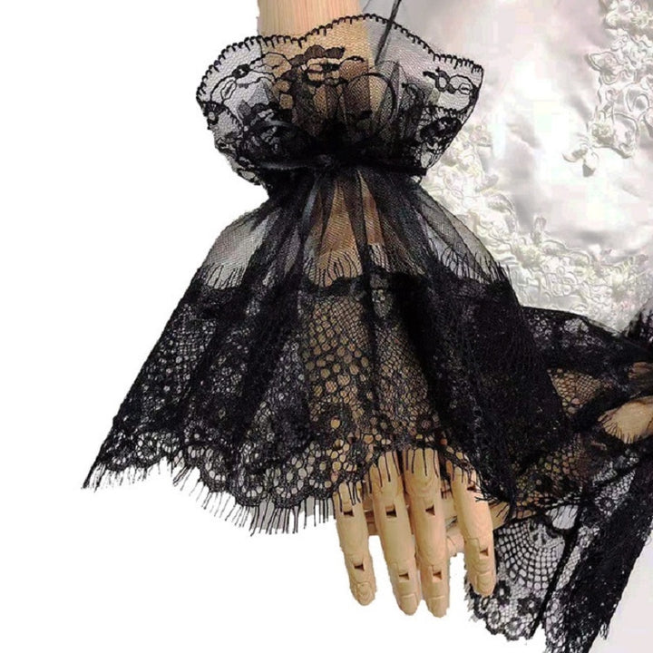 Lace Grenadine Big Trumpet Cuffs Fake Sleeves Clothing Decoration Sleeves