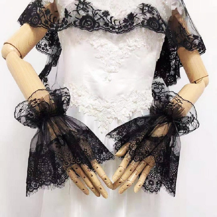 Lace Grenadine Big Trumpet Cuffs Fake Sleeves Clothing Decoration Sleeves