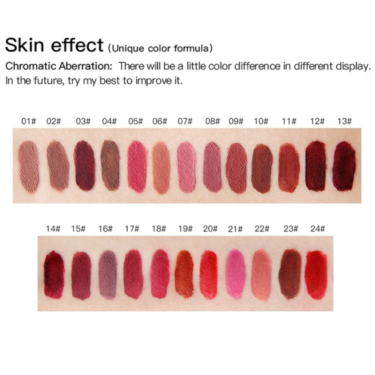 Lip Gloss Nude Matte Liquid Lipstick Waterproof  Long Lasting Moisturizing Lip Makeup Cosmetics, 01, 02, 03, 04, 05, 06, 07, 08, 09, 10, 11, 12, 13, 14, 15, 16, 17, 19, 20, 21, 22, 23, 24