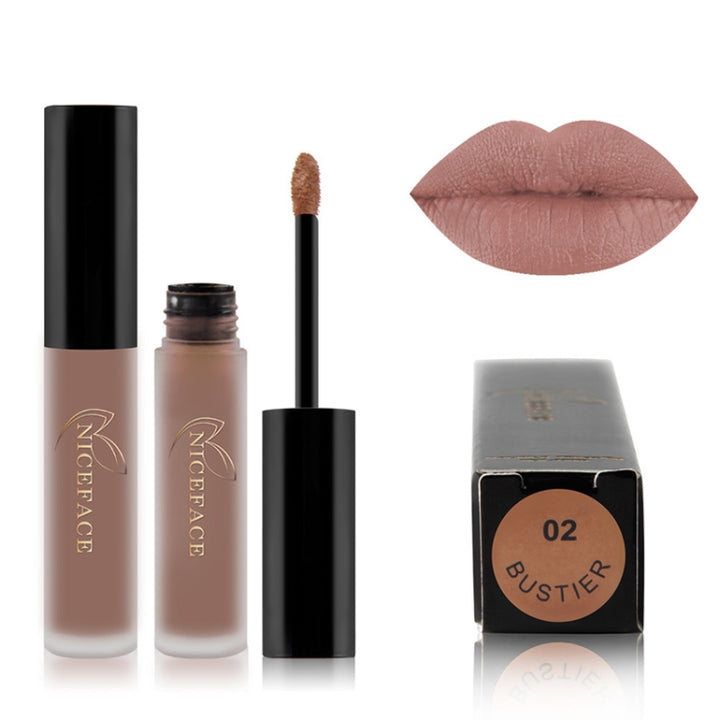 Lip Gloss Nude Matte Liquid Lipstick Waterproof  Long Lasting Moisturizing Lip Makeup Cosmetics, 01, 02, 03, 04, 05, 06, 07, 08, 09, 10, 11, 12, 13, 14, 15, 16, 17, 19, 20, 21, 22, 23, 24