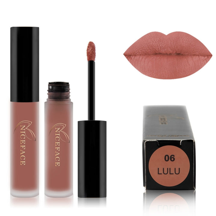 Lip Gloss Nude Matte Liquid Lipstick Waterproof  Long Lasting Moisturizing Lip Makeup Cosmetics, 01, 02, 03, 04, 05, 06, 07, 08, 09, 10, 11, 12, 13, 14, 15, 16, 17, 19, 20, 21, 22, 23, 24