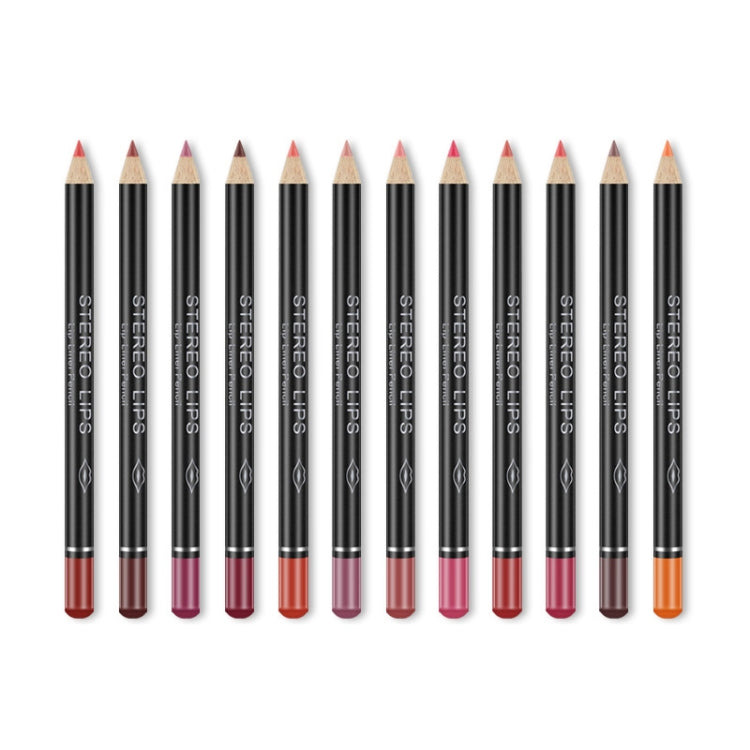 Sexy Matte Lip Stick Lipliner Lip Liner Pencil Matt Nude Lipsliner Pen Set Beauty Makeup Tool Cosmetic