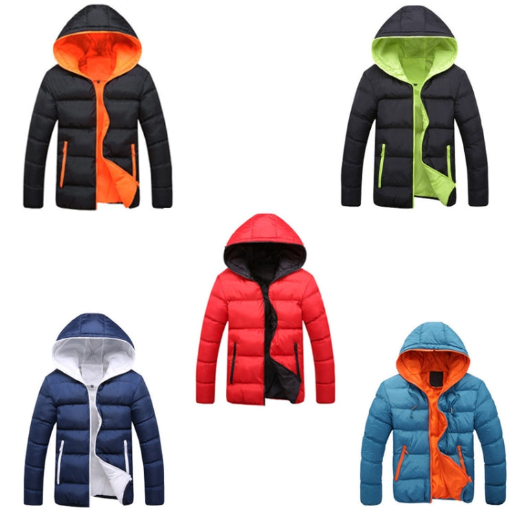 Stylish Slim Men Hooded Cotton Coat, M, L, XL, XXL, XXXL, XXXXL