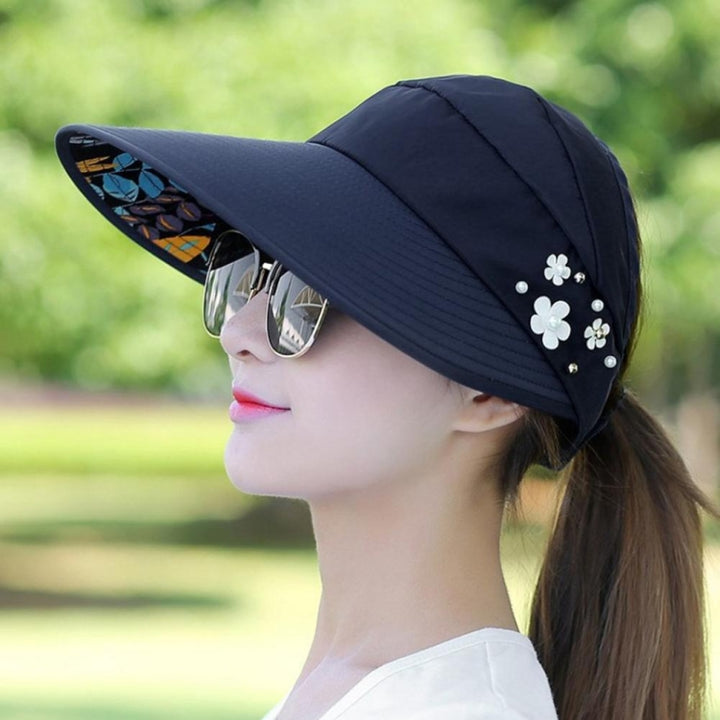 Women Summer Casual  Going Out Ultraviolet-proof Korean Style Folded Sun Block Hat Breathable And Light, Red, Black, Pink, Khaki, Rose Red, Blue, Beige