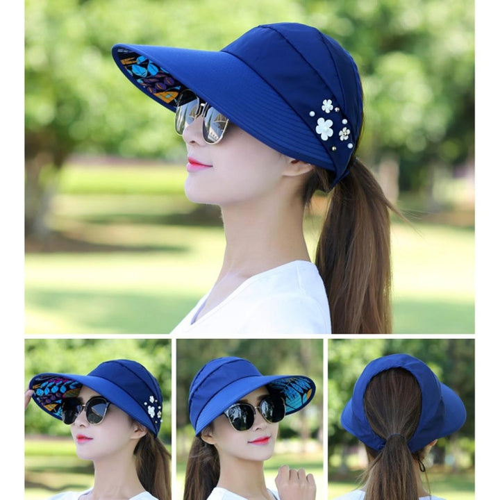 Women Summer Casual  Going Out Ultraviolet-proof Korean Style Folded Sun Block Hat Breathable And Light, Red, Black, Pink, Khaki, Rose Red, Blue, Beige